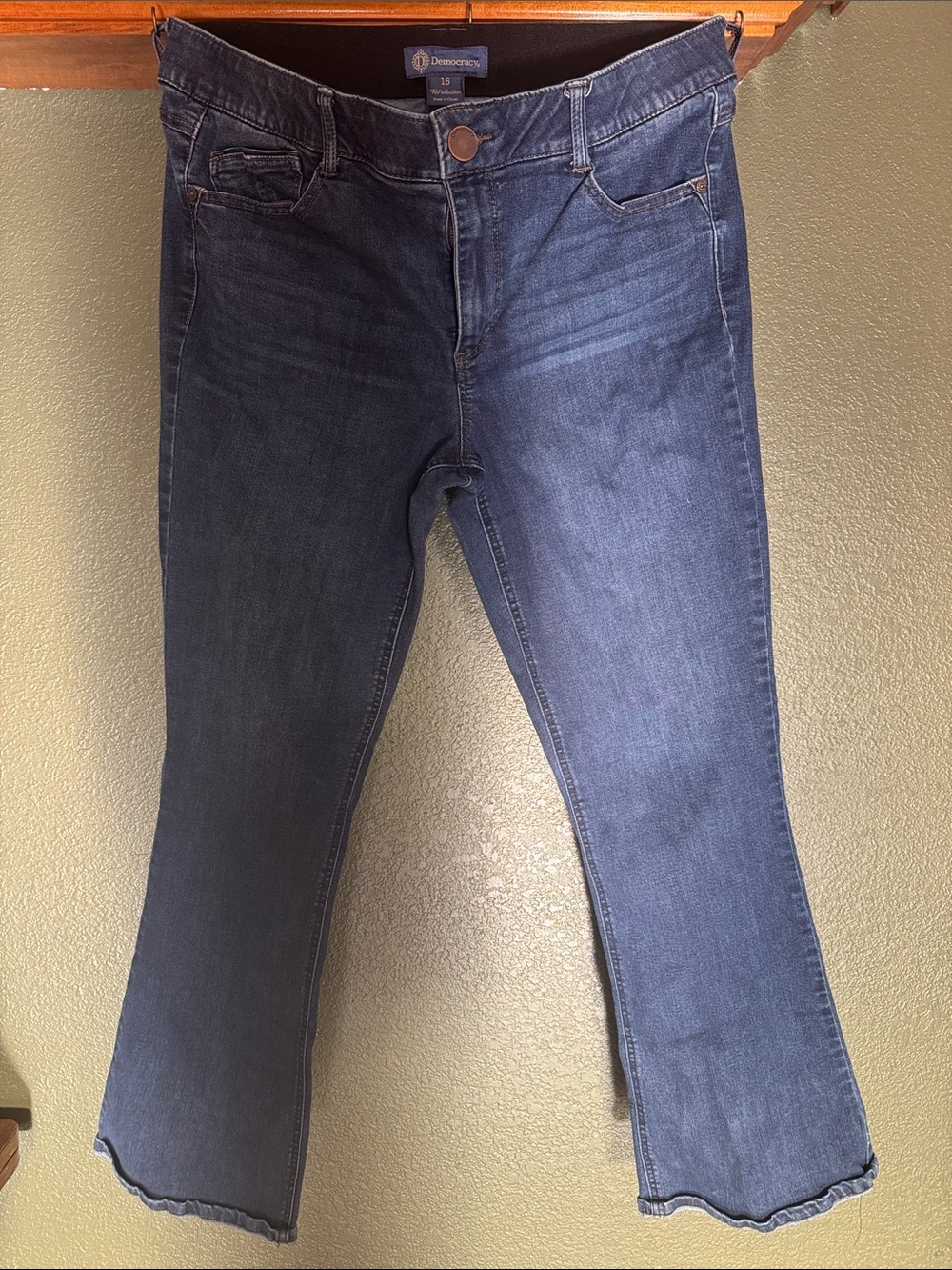 Democracy Women's Dark Indigo Stretch Bootcut Jeans